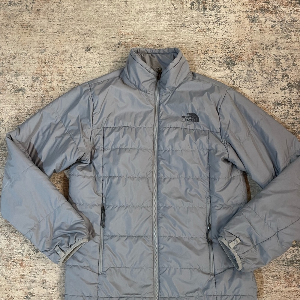 The North Face Men's Light Gray Puffer Jacket